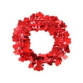 thumbnail image 2 of Xloro Valentine’s Day Tinsel Garland Decorative Wire Heart Wreath for DIY Valentine Wreath Making Anniversary Birthday Party Home Wall & Window Decor (1Pc 9"), 2 of 9