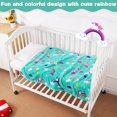 thumbnail image 2 of Rainbow Baby Blanket for Girls and Boys, Soft Rainbow Blanket for Baby Girls, Kids Blanket with Vibrant Colors, Fluffy Cozy Rainbow Fleece Blanket - Girls Blanket, 30x40 Inches, 2 of 6