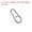 Silver, variant on Uxcell 0.7" Stainless Steel Fishing Quick Snaps Clips Oval Split Rings Fishing Tackle Silver 50 Pack