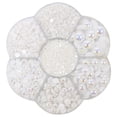 thumbnail image 1 of 2800Pcs Set Perlas Media Perla Espalda Plana Adornos para Ropa Zapatos Copa Blanco Sunnimix, 1 of 8