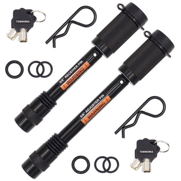 Juego de candados para enganche para remolque TowWorks 79852 con llave igual, 5/8