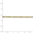 thumbnail image 5 of 14K Two-Tone Gold chain Figaro Pave 18 in 3.2 mm 3.2mm Semi-solid pave, 5 of 5