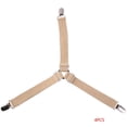 thumbnail image 1 of Clip ajustable para sábana de 3 vías sujetador de colchón de tres esquinas sujetadores correas de suspensión 4 piezas sidaley JJ15931-06, 1 of 6