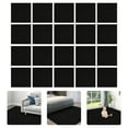 thumbnail image 4 of 20Pcs 23.6" x 23.6" Carpet Tiles Peel and Stick, 4mm Thickness Self-Adhesive Square Carpets Non-Slip Floor Tiles Easy DIY for Kitchen Bedroom Living Room Indoor Outdoor (Black), 4 of 23