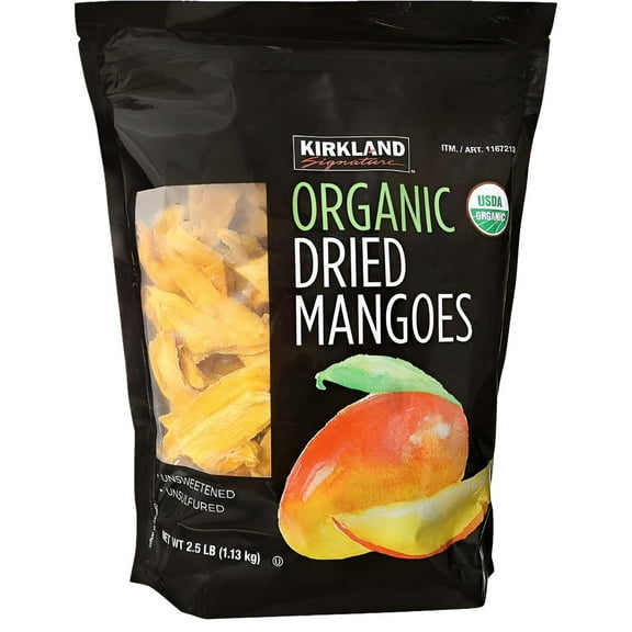 Kirkland Signature Organic Dried Mangoes 2.5 Pounds