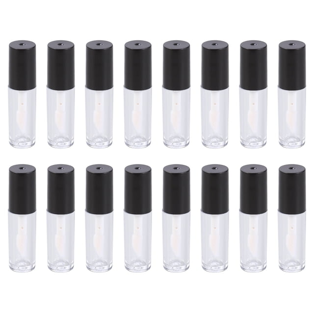 16pcs Mini Portable Empty Lip Gloss Tube Plastic Bottles Containers Wand Bottles
