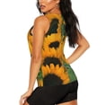 thumbnail image 3 of Daiia Sunflowers 7 Printed Womens Workout Tops for Women Quick-dry Tank Tops Mesh Yoga Shirts Athletic Running Tank Tops Sleeveless Gym Clothes-Large, 3 of 7