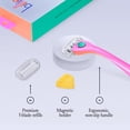 thumbnail image 3 of Kit de afeitado Billie para mujer con 4 repuestos de 5 hojas, Malibu, 3 of 9