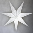 thumbnail image 1 of Farol con forma de estrella de papel GalaxyArts Naxatra, 60 cm, blanco, con luces LED, 1 of 7