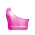 thumbnail image 2 of Haitryli Kids Girls One Shoulder Sequins Hip Hop Jazz Ballet Dance Tank Crop Tops Vest Performance Shirt Dancewear Hot Pink 10, 2 of 5