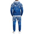 thumbnail image 7 of Mens Brushed 2‑Piece Christmas Tracksuit Hooded Pullover Top and Jogger Pants Winter Casual Athletic Outfit Blue XL, 7 of 7