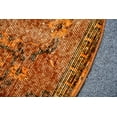 thumbnail image 6 of Vintage Rug, Turkish Rug, 3x2.8 ft Small Rugs, Round Overdyed Rug, Antique Rug, Rugs For Kitchen, Yellow Persian Rug, Small Wool Rug, 12979, 6 of 10