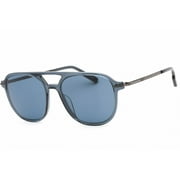 Sunglasses Zegna EZ 0191 92V Shiny Transparent Grey, Semishiny Dark Ruthenium /