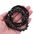 thumbnail image 4 of 4 pulseras para hombre: pulsera de piedra con cuerda elástica, joya de textura única para fiestas, ocasiones informales y formales., 4 of 7