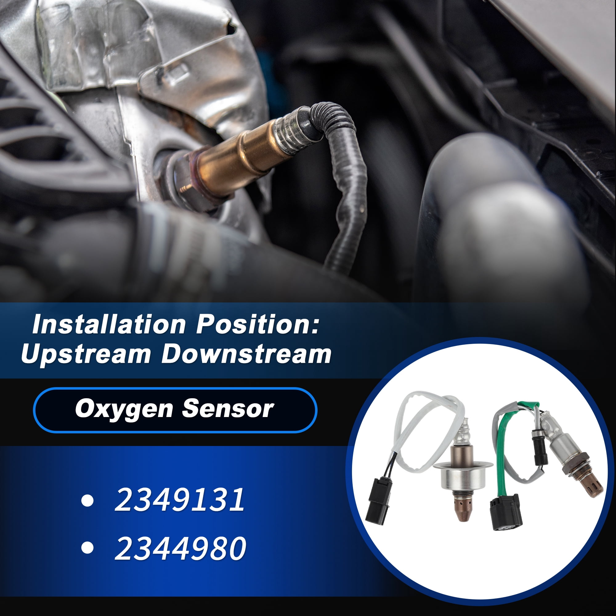 Unique Bargains 2Pcs Oxygen Sensor for Honda CR-V 2012-2019