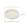 thumbnail image 2 of Unique Bargains Embouts de Tuyaux 114mm ID, 2 Pack Ronds pour Protection de Pipeline, Blanc, 2 of 4