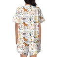 thumbnail image 3 of Kdxio On The Farm Print Pajamas Sets for Women Short-Sleeved Pjs with Lounge Shorts Two Piece Sleepwear S-4XL, 3 of 8