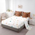 thumbnail image 5 of Manfei Merry Xmas 7-Piece Bedding Comforter Set,Happy Christmas King Bedding Sets,Brown Beige Bed Sheets For Girls,Microfiber Bedroom Decor Reversible, 5 of 8