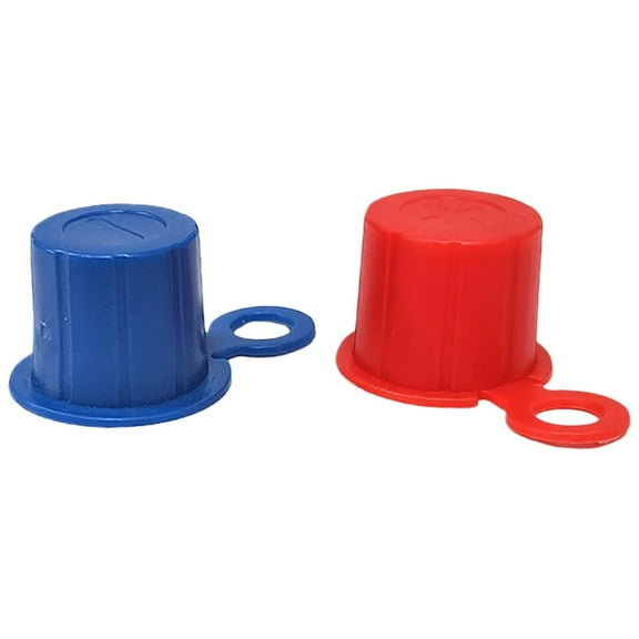 Top Post Plastic Battery Caps- One Red and One Black Terminals per set-