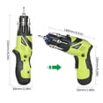 thumbnail image 3 of Amdohai 12-Piece 3. Rechargeable Cordless Screwdriver Kit 1/4 Inch Drive 6N.m Power Screwdriver Set with Extension Screwdriver Bits Sockets LED Light Two-position Handle, 3 of 7