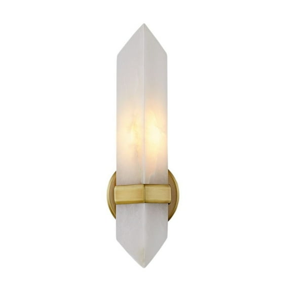 WV334105VBAR-Alora Lighting-Valencia - 1 Light Bath Vanity-15 Inches Tall and 3.63 Inches Wide-Vintage Brass Finish