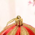 thumbnail image 2 of 12 Pcs Christmas Hand-Painted High-End Colorful Balls Threaded Painted Balls Christmas Ornaments Christmas Tree Decoration Pendants,6cm Red 12 Pcs/Box, 2 of 6