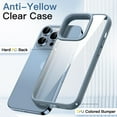 thumbnail image 3 of JETech Case for iPhone 13 Pro 6.1-Inch, Shockproof Phone Bumper Cover, Solid Color Matte TPU Frame, Anti-Scratch Clear Back (Sierra Blue), 3 of 6