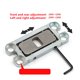 thumbnail image 5 of Ranbo Commercial/Home Self Closing Door Pivot Hinges Heavy Duty Hidden Hinges for Wood Doors 360 Degree Shaft Stainless Steel Invisible Pivot Hinge System (2 Way Adjustable), 5 of 8