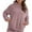 Purple, variant on Ashirexll Oversized Sweatshirt for Women, Fall Sweatshirts for Women, Fall Ladies Casual Solid Long Sleeve Crewneck Sweatshirts Bottom Split