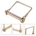 thumbnail image 4 of LAICAIW Square Safety Coupler Pin, 5/16 Inch x 2-1/4 Inch Shaft Locking Pin, Wire Lock Pin, Tractor Hitch Pin Assortment Kit (20), 4 of 7