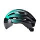 thumbnail image 2 of Casco de bicicleta con correa ajustable y parabrisas para hombres y adultos. Azul claro, 2 of 9