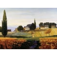 thumbnail image 2 of Lovelace, Kent 18x14 White Modern Wood Framed Museum Art Print Titled - Bonnieux, 2 of 4