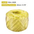 thumbnail image 2 of Uxcell Polyester Nylon Plastic Rope Twine Household Bundled Packing Yellow, 2 of 5