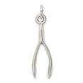 thumbnail image 4 of Sterling Silver Antiqued Wish Bone Charm Pendant, 4 of 4