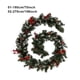 thumbnail image 5 of Billuyoard Mantenimiento bajo respetuoso del medio ambiente de la guirnalda artificial verde compacta y ligera del árbol de navidad del PVC Kits de decoración para fiestas con luces, 5 of 6