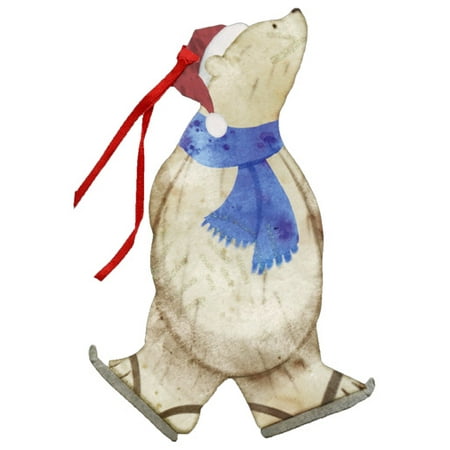 - LPG Greetings Polar Bear with Ice Skates Keepsake Ornament Box of 12 Christmas Cards
