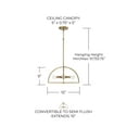thumbnail image 2 of Capital Lighting 248841BN Lawson 4 Light 15" Wide Semi-Flush Ceiling Fixture - Nickel, 2 of 7