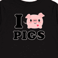 thumbnail image 4 of Inktastic I Love Pigs Boys or Girls Long Sleeve Toddler T-Shirt, 4 of 5