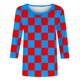 thumbnail image 4 of mfyjkho Tops De Tallas Grandes, Blusa Informal De Moda Para Mujer, Con Cuello Redondo Y Mangas 3/4, Estampada Tops Para Mujer Xl, 4 of 6