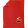 thumbnail image 2 of Elmo Red Soft Plush Sherpa Toddler Blanket With Applique,, 2 of 3