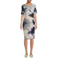 thumbnail image 2 of Time and Tru Women’s Maternity Ruched Dress, 2 of 6