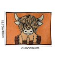 thumbnail image 4 of Bowayaoa Upland Cow Shape Non-Slip Bathroom Rug Cute Bedside Mat Soft Absorbent Doormat for Living Room Home Decor, 4 of 7