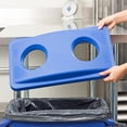 thumbnail image 2 of Tapa de Reciclaje Rubbermaid Slim Jim Azul, 2 of 3