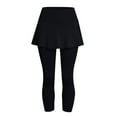 thumbnail image 4 of Patlollav Womens Casual Skirt Leggings Tennis Pants Sports Fitness Cropped Culottes, 4 of 5
