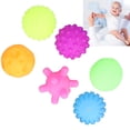 thumbnail image 4 of Baby Textured Balls Set ,6pcs Infant Funny Soft Elastic Multicolor Squeezing Sensory Balls Toy for Home, 4 of 8
