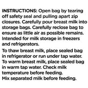Parent’s Choice Breast Milk Storage Bags, 6 oz, 25 Count
