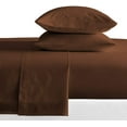 thumbnail image 2 of 100% Egyptian Cotton 800 Thread Count Sleeper Sofa Sheet Fit Up to 5" Inches Deep Pocket Queen Sleeper Sofa Bed Sheet Set (60" x 74" + 5"), Queen Size, Chocolate Solid, 2 of 7