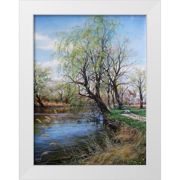 Cernov, Ivan 12x14 White Modern Wood Framed Museum Art Print Titled - Queen of Spring