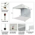 thumbnail image 2 of CROWN SHADES 8x8 Pop Up Canopy with 1 Side Wall One Push Setup Easy Outdoor Sun Shade for Events Parties Camping White, 2 of 6