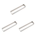 thumbnail image 3 of Guardoinrt Wide Application Stainless Steel Rectangle Cookie Set Anti Rust Stainless Steel Cookie Rectangle Shapes Long square large size 3Set, 3 of 6